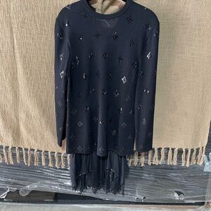 St. John Black Knit Dress